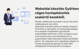 weboldal készítés Győr